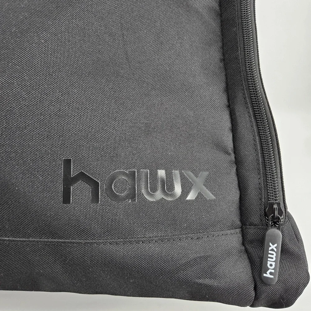 Hawx Black 20in Duffle Bag Adjustable Straps Polyester‎ Travel Gym Weekender